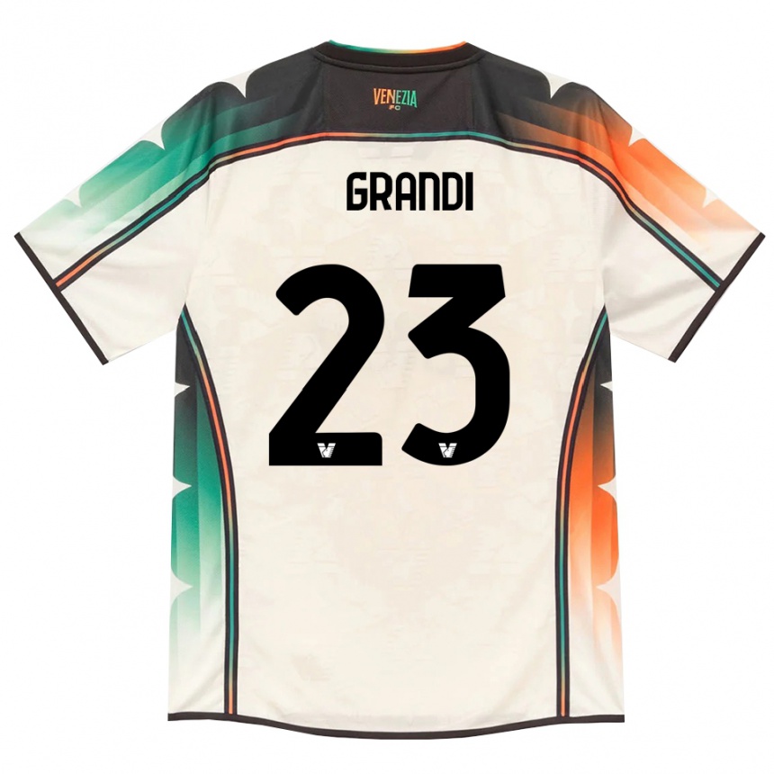 גברים כדורגל Matteo Grandi #23 תחרה ישנה כתום ירוק הרחק ג'רזי 2026/27