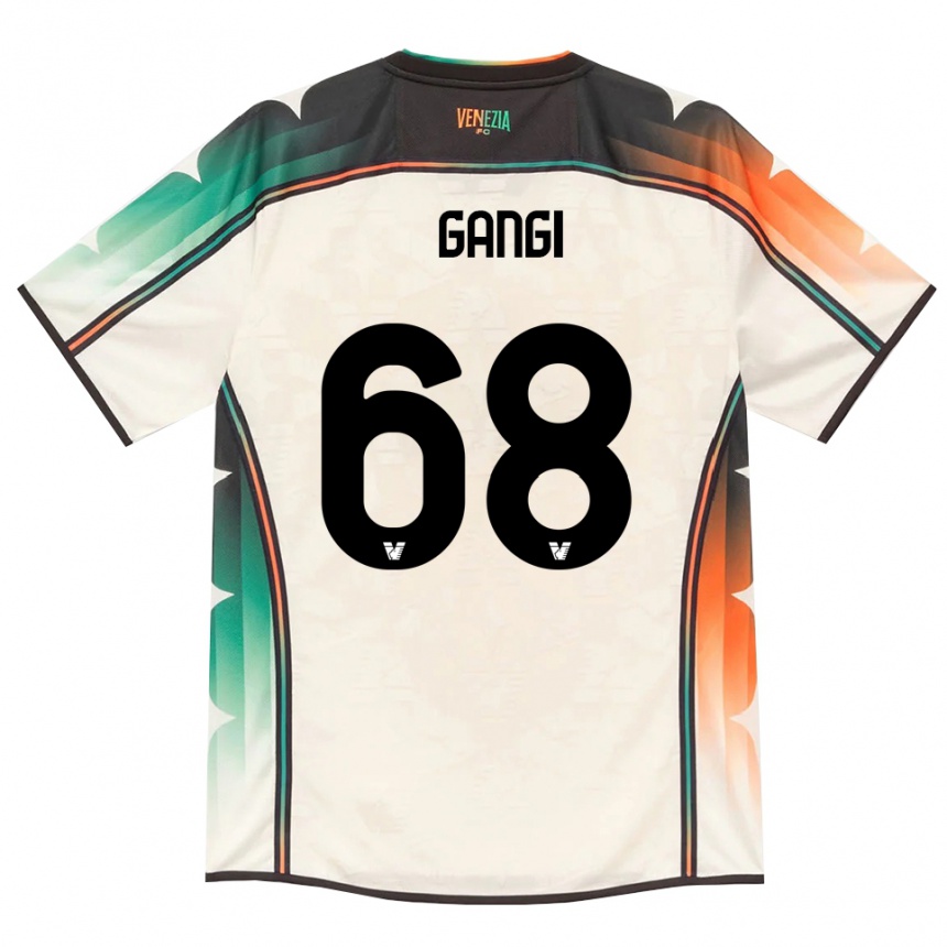גברים כדורגל Chiara Gangi #68 תחרה ישנה כתום ירוק הרחק ג'רזי 2026/27