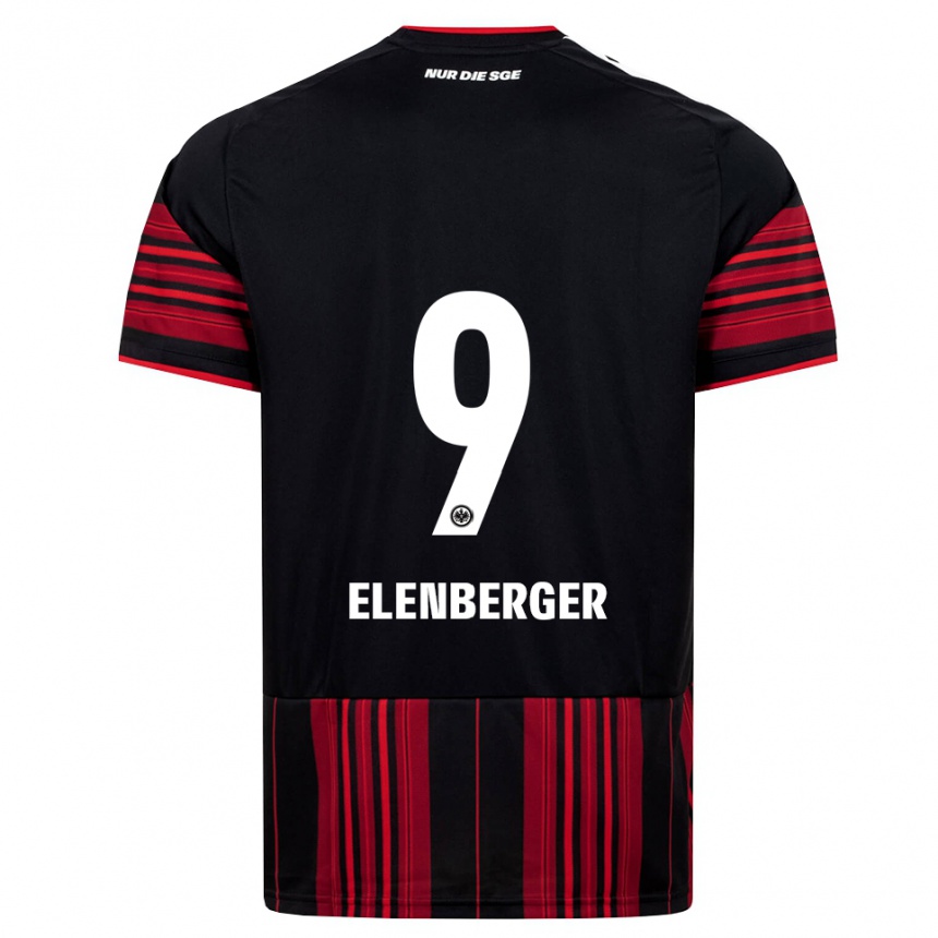 נשים כדורגל Samuel Elenberger #9 שחור אדום לבן ג'רזי ביתית 2026/27