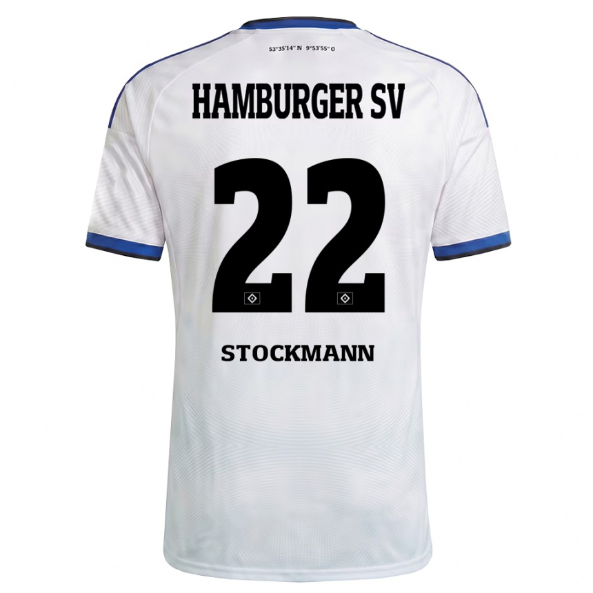 נשים כדורגל Sarah Stöckmann #22 לבן שחור כחול ג'רזי ביתית 2026/27