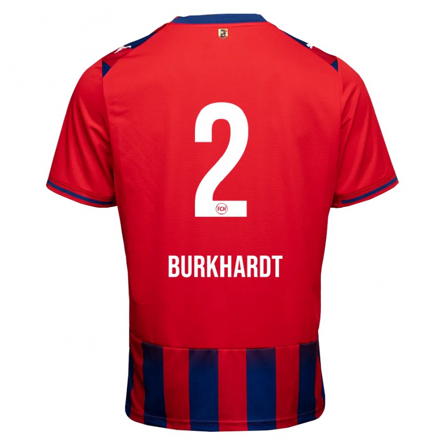 נשים כדורגל Hannes Burkhardt #2 כחול מלכותי לבן אדום ג'רזי ביתית 2026/27