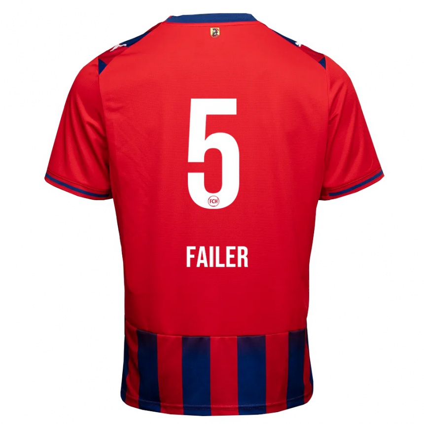 נשים כדורגל Jan Failer #5 כחול מלכותי לבן אדום ג'רזי ביתית 2026/27