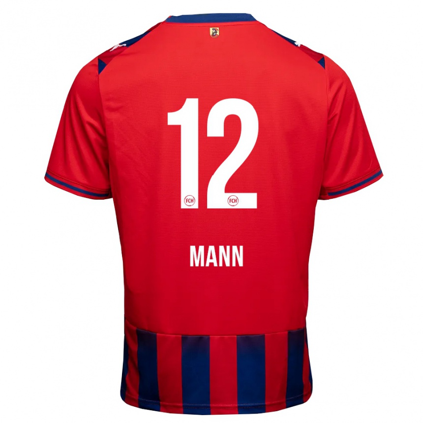 נשים כדורגל Kilian Mann #12 כחול מלכותי לבן אדום ג'רזי ביתית 2026/27