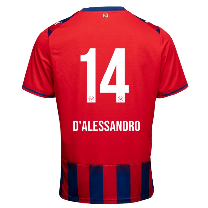 נשים כדורגל Aldo D'alessandro #14 כחול מלכותי לבן אדום ג'רזי ביתית 2026/27