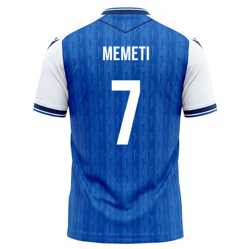 נשים כדורגל Erëleta Memeti #7 כחול מלכותי לבן ג'רזי ביתית 2026/27
