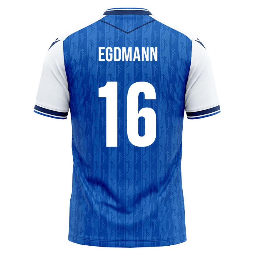 נשים כדורגל Mika Egdmann #16 כחול מלכותי לבן ג'רזי ביתית 2026/27
