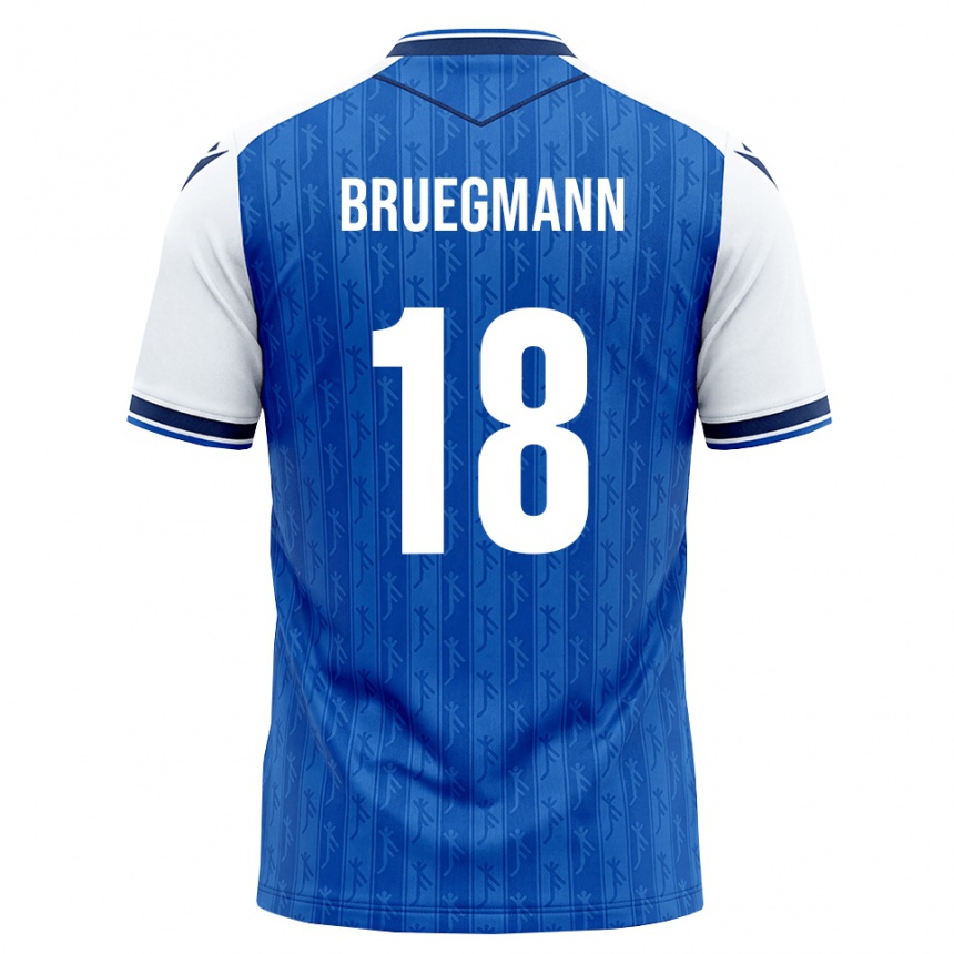נשים כדורגל Lukas Bruegmann #18 כחול מלכותי לבן ג'רזי ביתית 2026/27