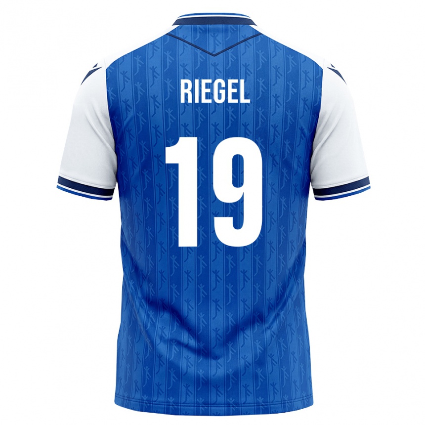 נשים כדורגל Adrian Riegel #19 כחול מלכותי לבן ג'רזי ביתית 2026/27