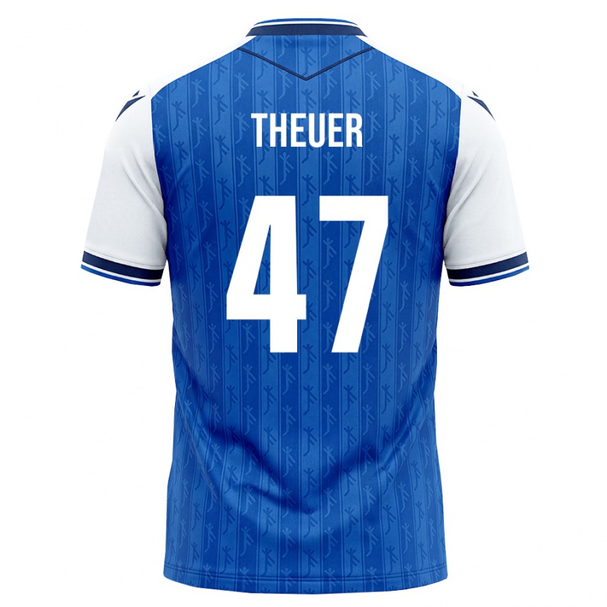 נשים כדורגל Maximilian Theuer #47 כחול מלכותי לבן ג'רזי ביתית 2026/27