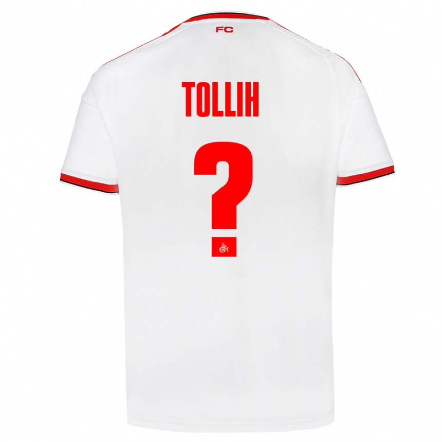 נשים כדורגל Yassin Tollih #0 לבן אדום שחור ג'רזי ביתית 2026/27