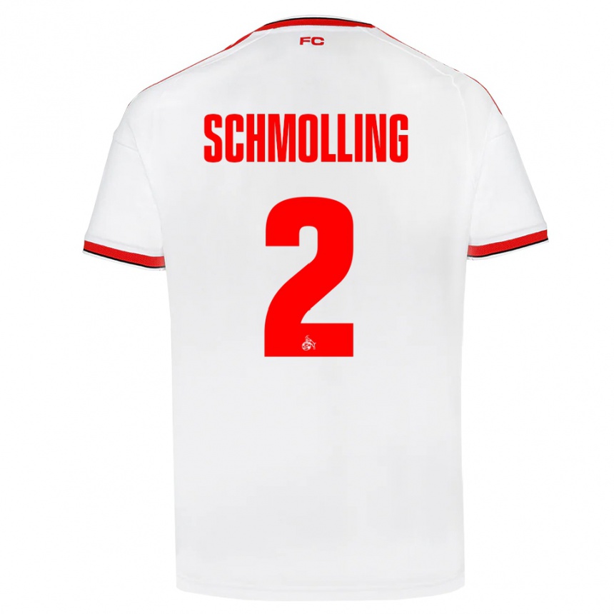 נשים כדורגל Viktor Schmolling #2 לבן אדום שחור ג'רזי ביתית 2026/27