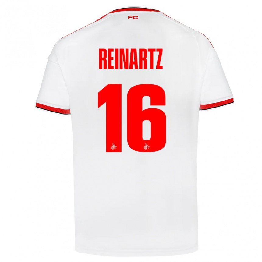 נשים כדורגל Ben Reinartz #16 לבן אדום שחור ג'רזי ביתית 2026/27