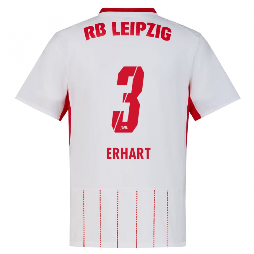 נשים כדורגל Karl Erhart #3 אדום לבן צהוב ג'רזי ביתית 2026/27