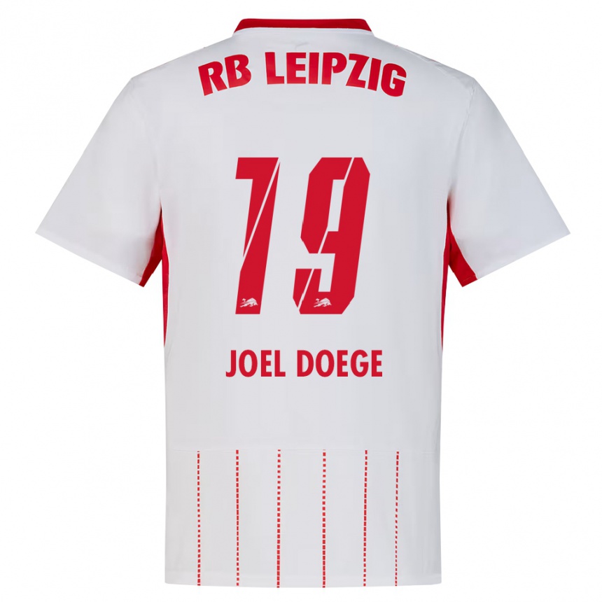 נשים כדורגל Louis Joel Doege #19 אדום לבן צהוב ג'רזי ביתית 2026/27