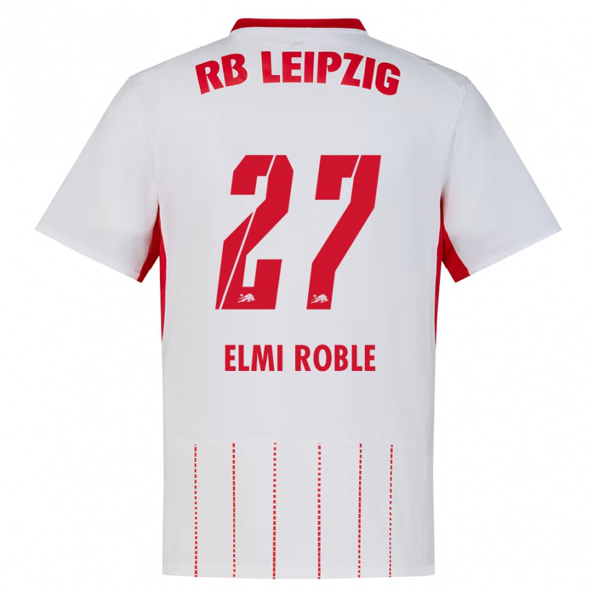 נשים כדורגל Alinur Elmi Roble #27 אדום לבן צהוב ג'רזי ביתית 2026/27