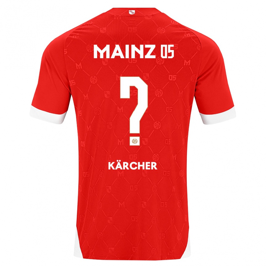 נשים כדורגל Bent Kärcher #0 אדום לבן ג'רזי ביתית 2026/27