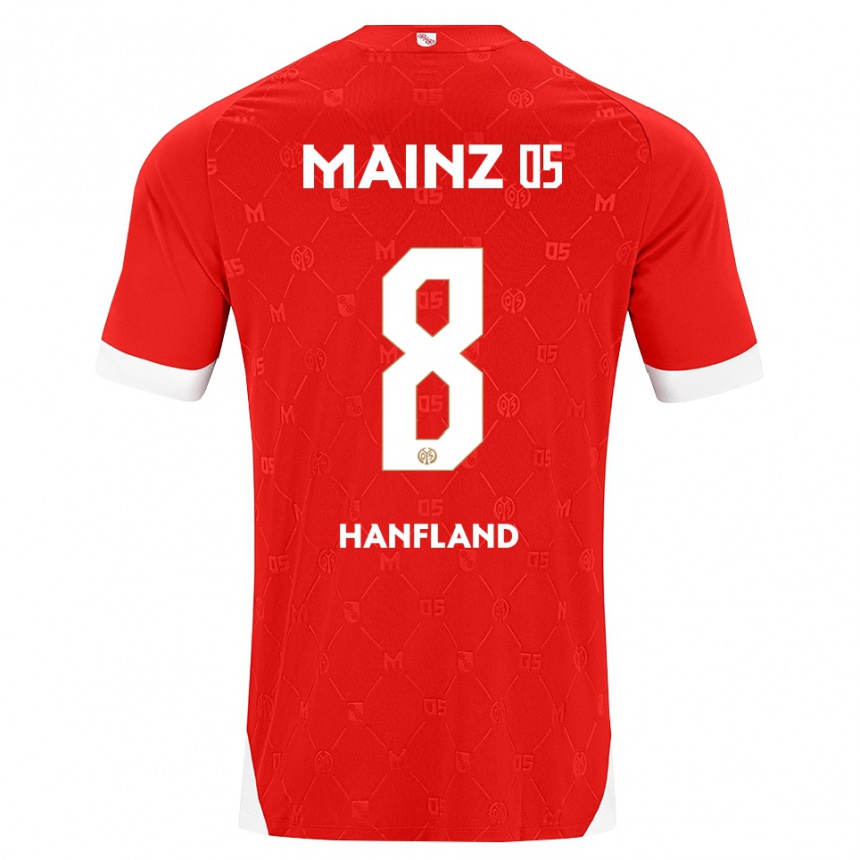 נשים כדורגל Paul Hanfland #8 אדום לבן ג'רזי ביתית 2026/27