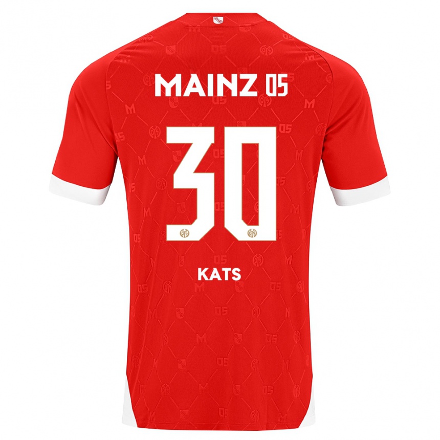 נשים כדורגל Vital Kats #30 אדום לבן ג'רזי ביתית 2026/27 נשים כדורגל Vital Kats #30 אדום לבן ג'רזי ביתית 2026/27