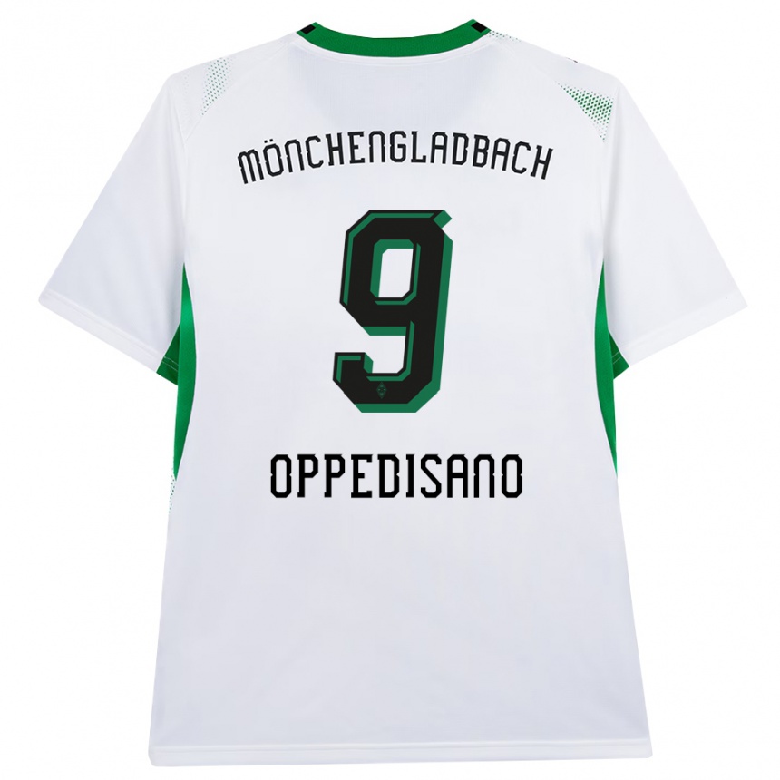 נשים כדורגל ולנטינה אופדיסאנו #9 לבן שחור ירוק ג'רזי ביתית 2026/27