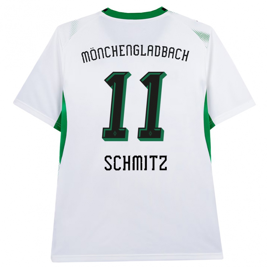 נשים כדורגל Louisa Schmitz #11 לבן שחור ירוק ג'רזי ביתית 2026/27