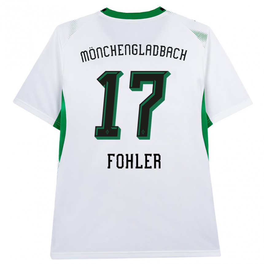 נשים כדורגל Selma Fohler #17 לבן שחור ירוק ג'רזי ביתית 2026/27