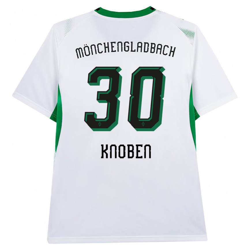 נשים כדורגל Florian Knoben #30 לבן שחור ירוק ג'רזי ביתית 2026/27