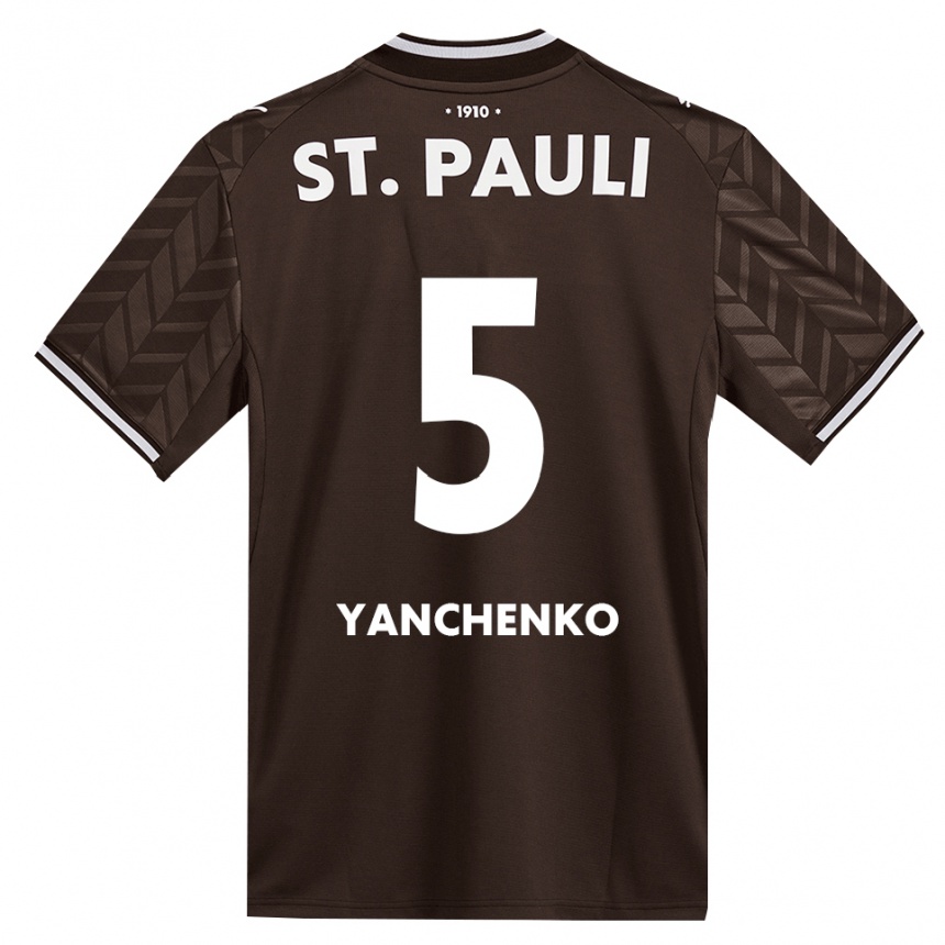 נשים כדורגל Alla Yanchenko #5 קפה לבן ג'רזי ביתית 2026/27
