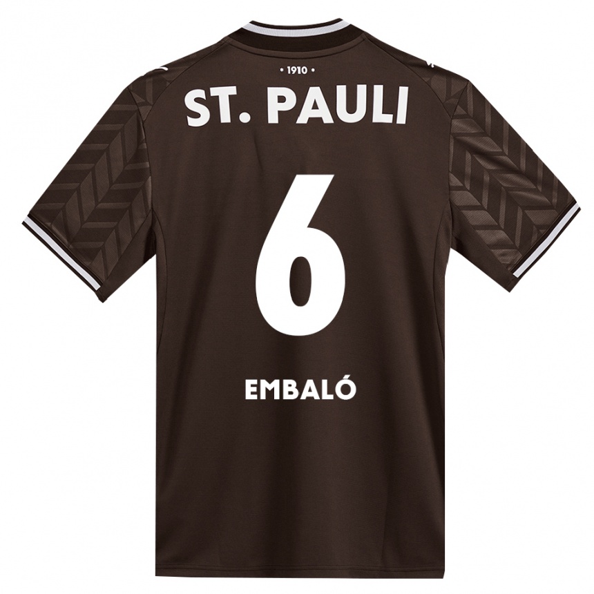 נשים כדורגל Diego Embaló #6 קפה לבן ג'רזי ביתית 2026/27