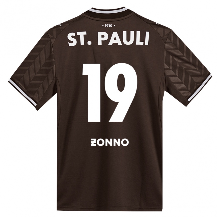 נשים כדורגל Dominik Zonno #19 קפה לבן ג'רזי ביתית 2026/27