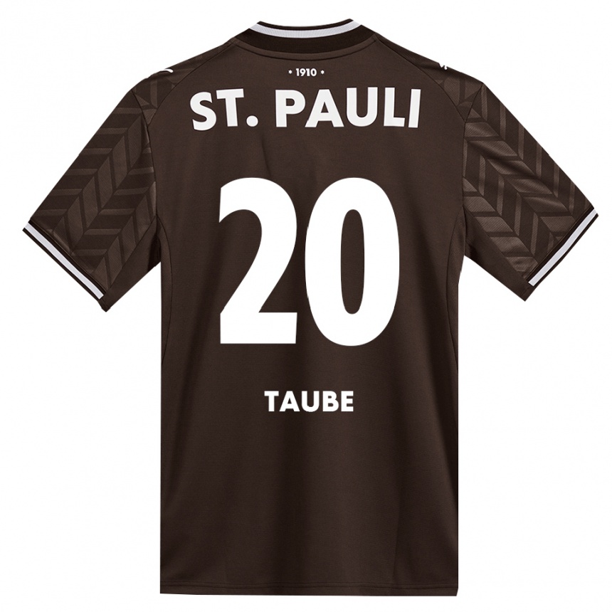 נשים כדורגל Linnea Taube #20 קפה לבן ג'רזי ביתית 2026/27