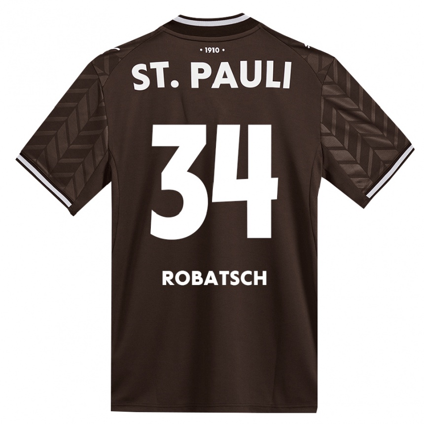 נשים כדורגל Jannik Robatsch #34 קפה לבן ג'רזי ביתית 2026/27