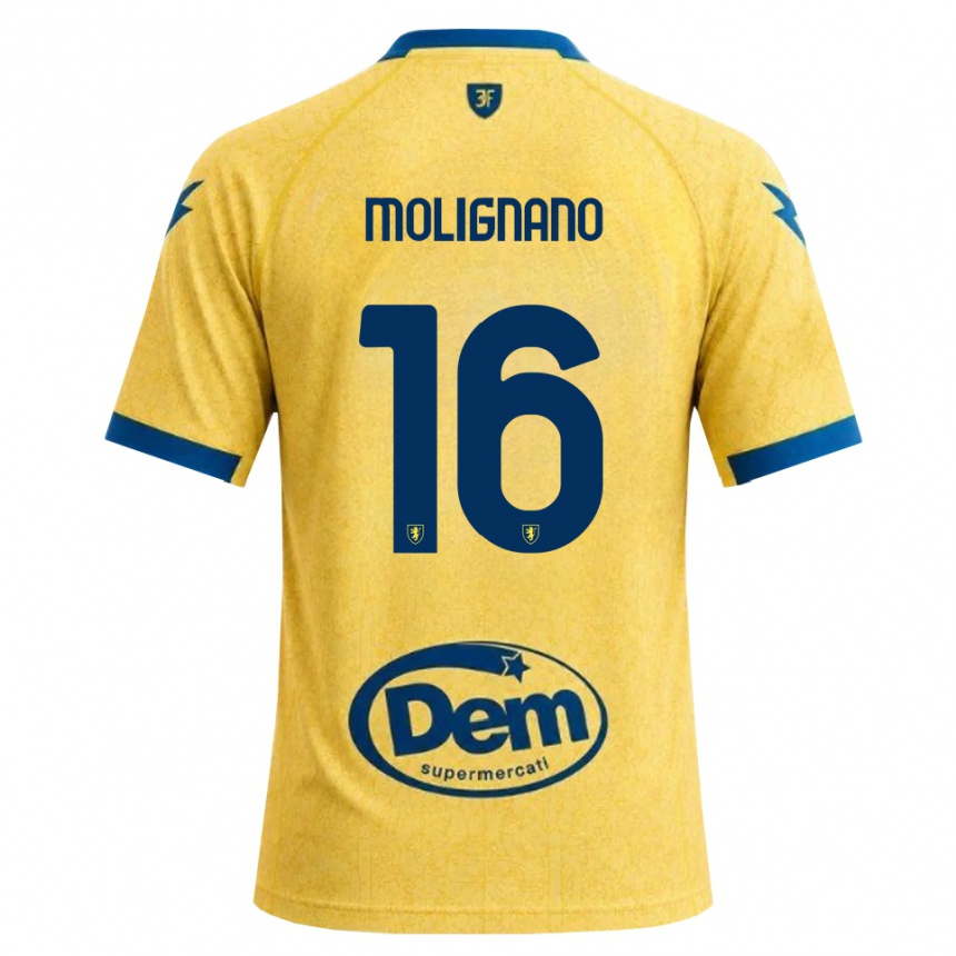 נשים כדורגל Gaetano Molignano #16 חאקי שחור כחול ג'רזי ביתית 2026/27