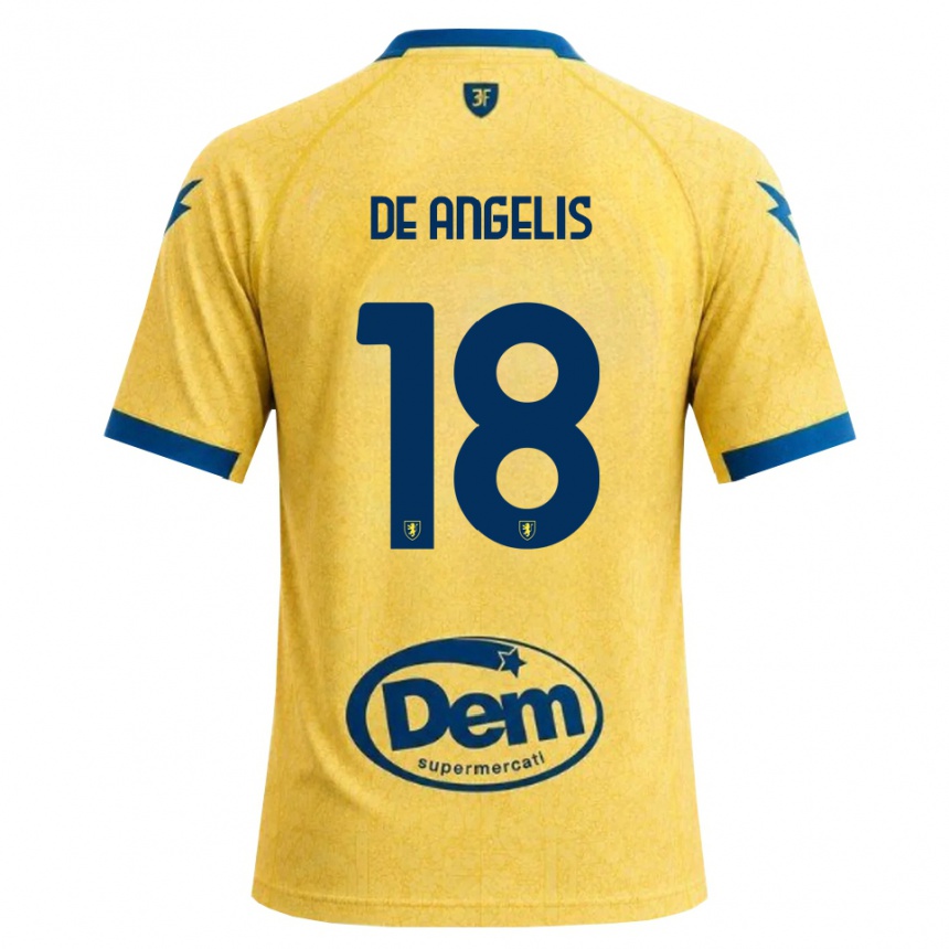 נשים כדורגל Cristian De Angelis #18 חאקי שחור כחול ג'רזי ביתית 2026/27