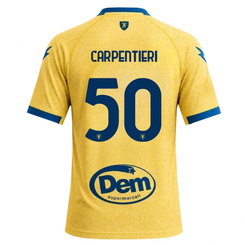 נשים כדורגל Christian Carpentieri #50 חאקי שחור כחול ג'רזי ביתית 2026/27