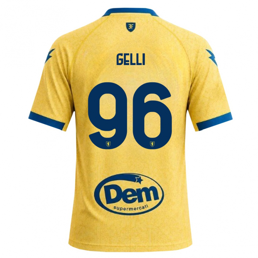 נשים כדורגל Francesco Gelli #96 חאקי שחור כחול ג'רזי ביתית 2026/27