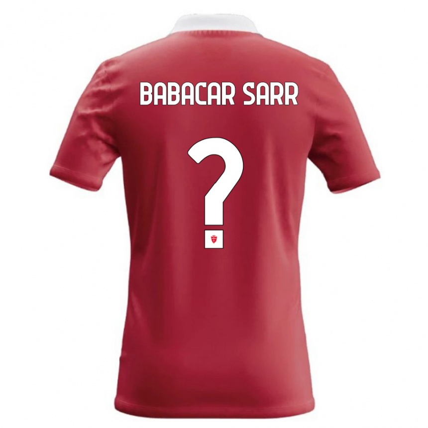 נשים כדורגל Pietro Babacar Sarr #0 אדום לבן ג'רזי ביתית 2026/27