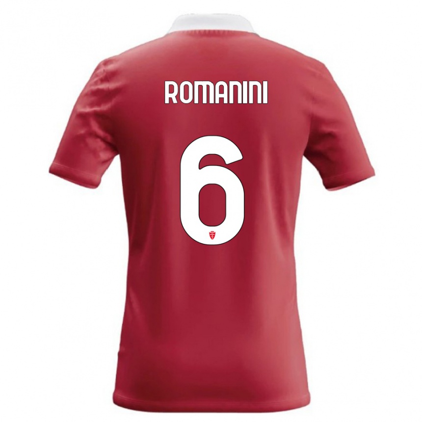 נשים כדורגל Andrea Romanini #6 אדום לבן ג'רזי ביתית 2026/27