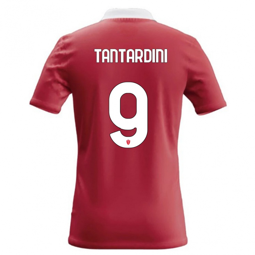 נשים כדורגל Tommaso Tantardini #9 אדום לבן ג'רזי ביתית 2026/27