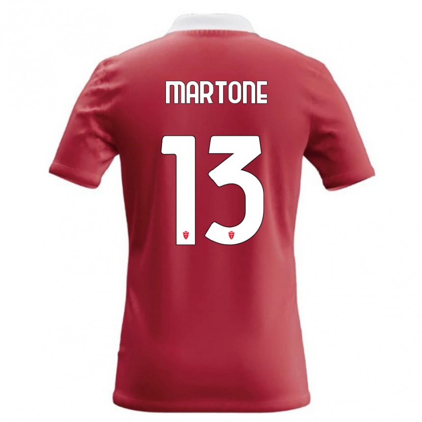 נשים כדורגל Giuseppe Martone #13 אדום לבן ג'רזי ביתית 2026/27