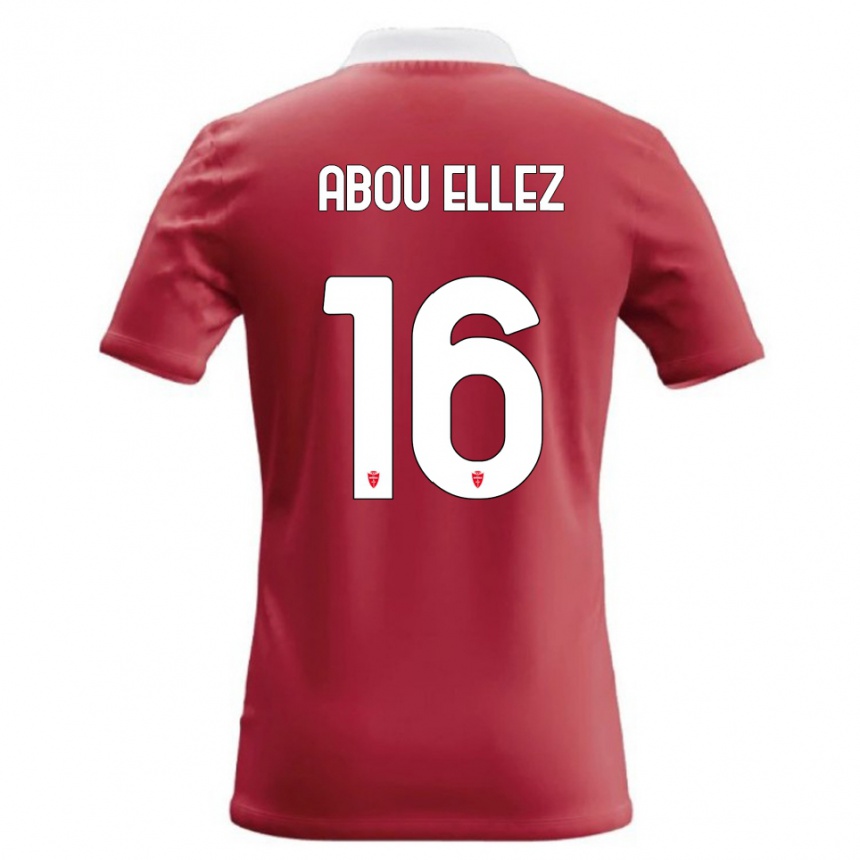 נשים כדורגל Amir Abou Ellez #16 אדום לבן ג'רזי ביתית 2026/27