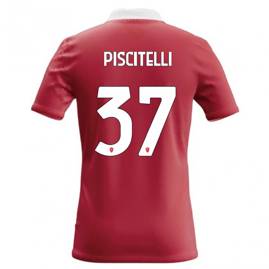 נשים כדורגל Pasquale Piscitelli #37 אדום לבן ג'רזי ביתית 2026/27