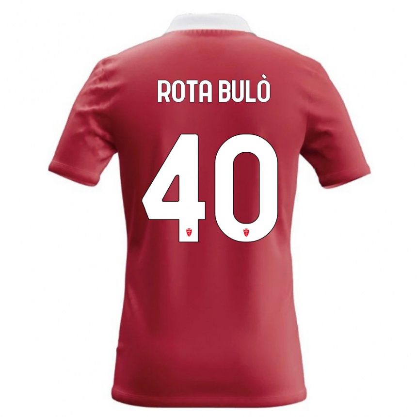 נשים כדורגל Pietro Rota Bulò #40 אדום לבן ג'רזי ביתית 2026/27