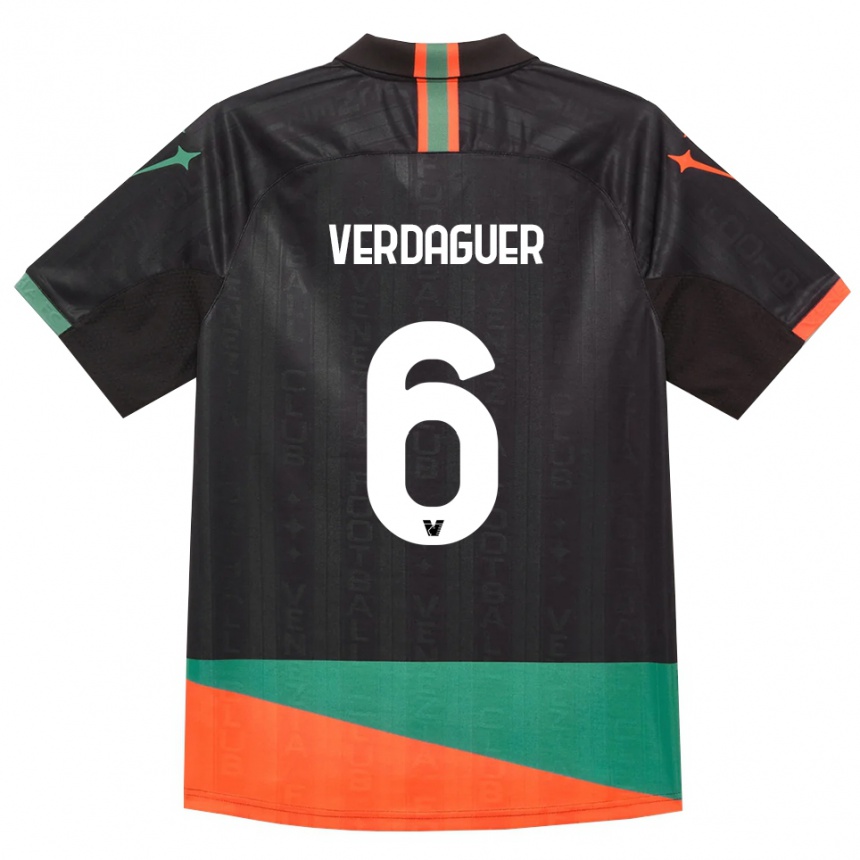 נשים כדורגל Judith Verdaguer #6 שחור כתום ירוק ג'רזי ביתית 2026/27