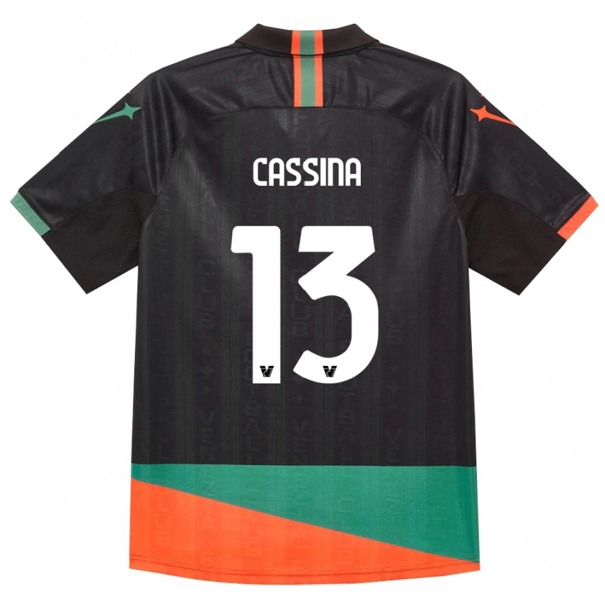 נשים כדורגל Tommaso Cassina #13 שחור כתום ירוק ג'רזי ביתית 2026/27