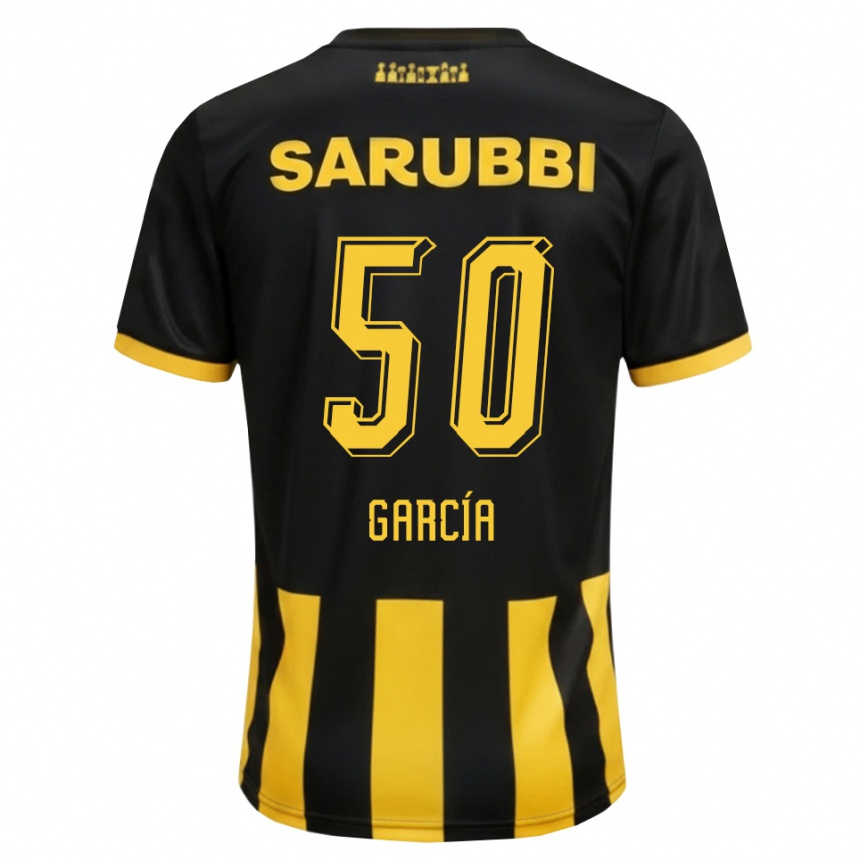 נשים כדורגל Diego García #50 שחור צהוב ג'רזי ביתית 2026/27
