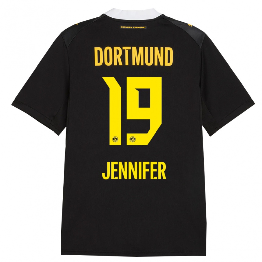 נשים כדורגל גוטיירז ברמז'ו ג'ניפר #19 שחור אדום צהוב הרחק ג'רזי 2026/27