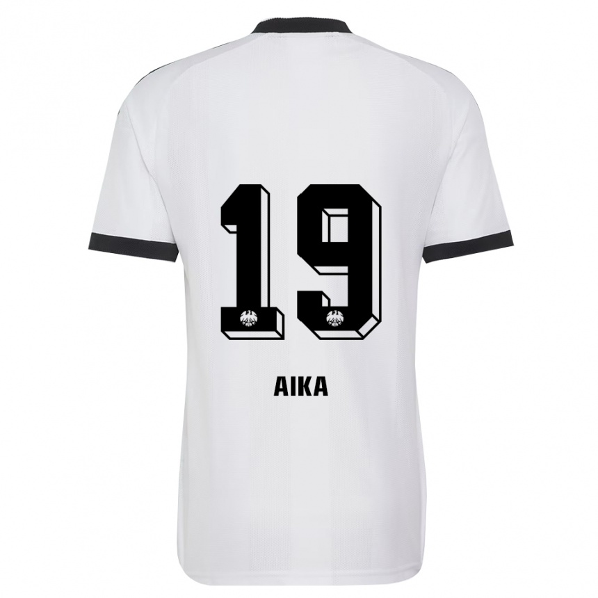 נשים כדורגל Israel Aika #19 שחור לבן הרחק ג'רזי 2026/27