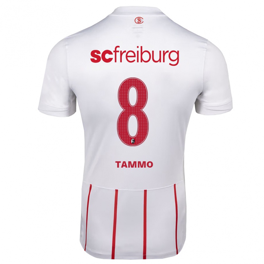 נשים כדורגל Tammo Schiertz #8 לבן אדום צהוב הרחק ג'רזי 2026/27
