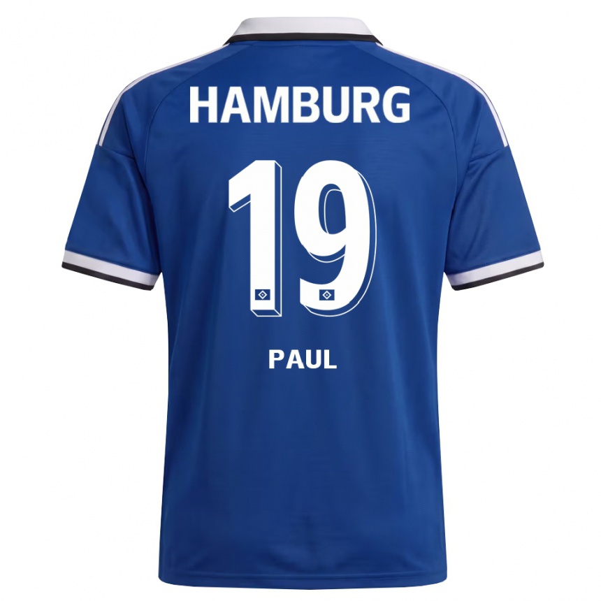 נשים כדורגל Louis Paul #19 לבן כחול הרחק ג'רזי 2026/27