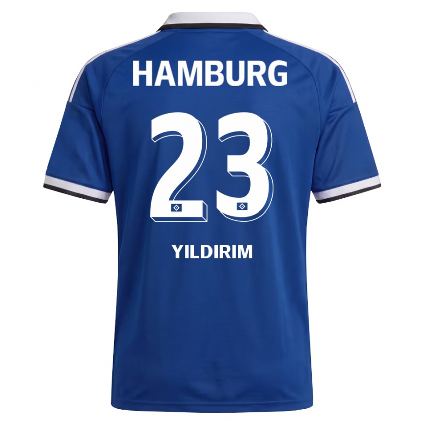נשים כדורגל Mehmet Yildirim #23 לבן כחול הרחק ג'רזי 2026/27 נשים כדורגל Mehmet Yildirim #23 לבן כחול הרחק ג'רזי 2026/27